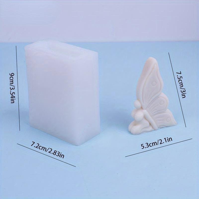 1 Pcs Angel Butterfly Silicone Candle Mold DIY 3D Butterfly Elf Cake Decor Baking Mould Aromatherapys Gypsum Soap Resin Mold New