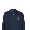 Polo Ralph Lauren Skidåkning Nallemönster Långärmad Pikétröja Herrtoppar Blå 710853322-001