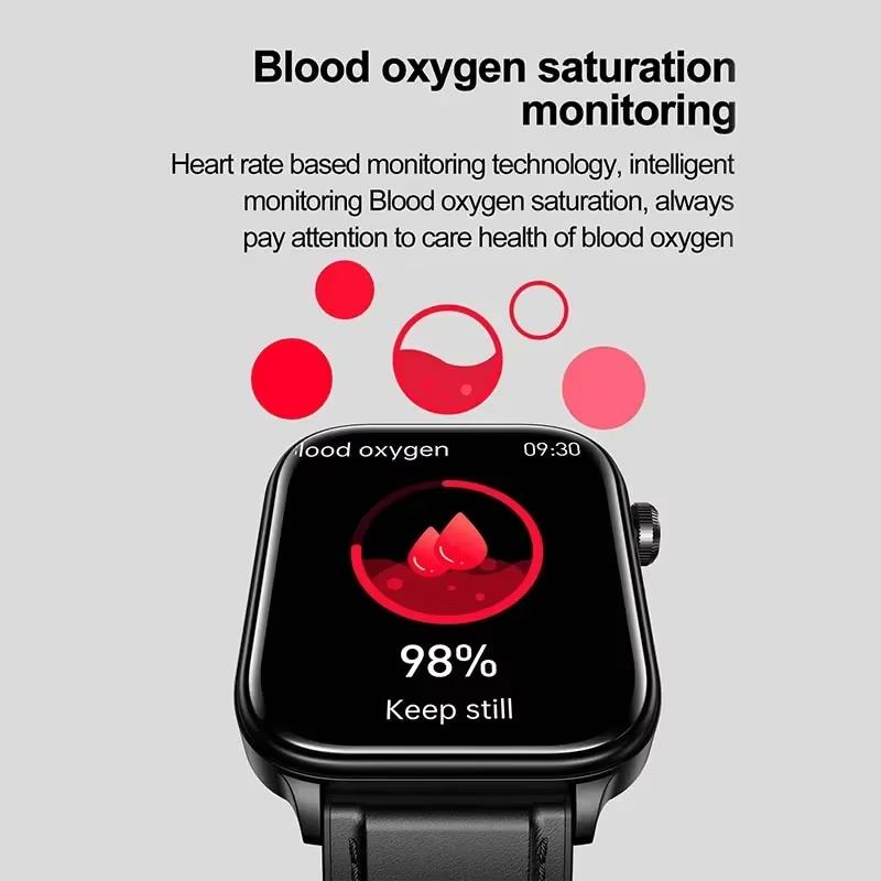 2025 New ECG+PPG Blood Fat Uric Acid Health Smartwatch Men Women Heart Rate Blood Pressure Bluetooth Call Smart Watch for IOS Android