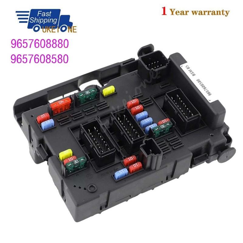 9657608580 9657608880 For Peugeot 307 406 807 206 Citroen C3 C5 C8 Xsara 1999-2012 Fuse Box Assembly BSM B2 Module