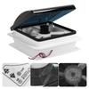 Manual Control Vents Fan Ceiling Air Ventilation Low Noise 10 Blades for RV Caravan Bus 13.4x13.4in24V 0100333