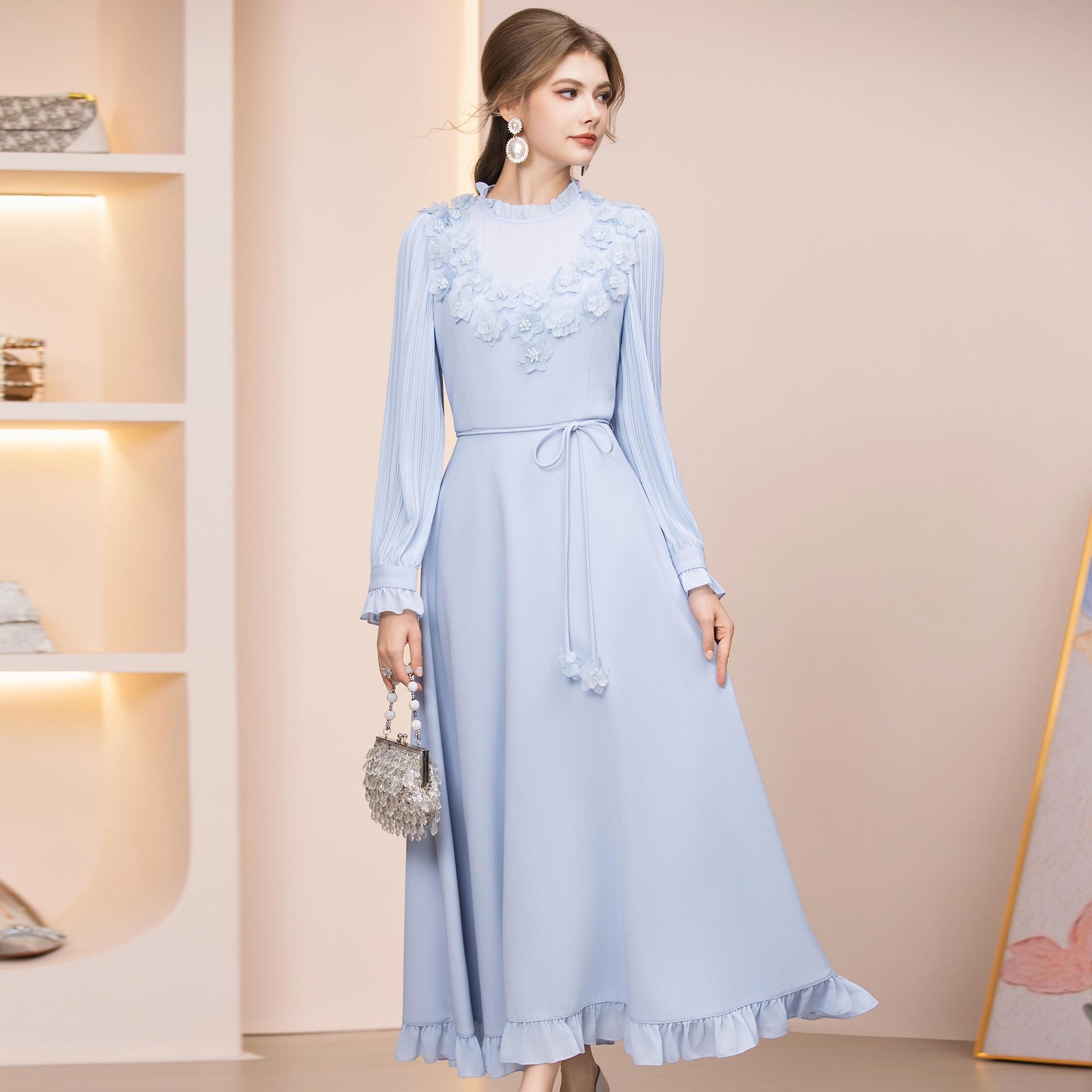 Zhi Li Miu Series 2026 Spring Pink Fairy Dress for Special Occasions 2XL синий