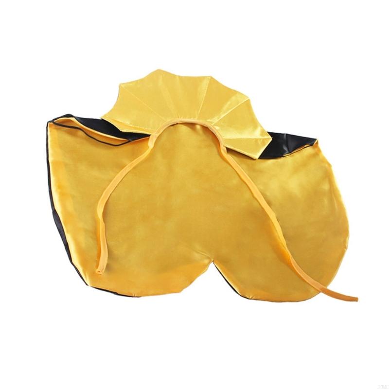 Halloween Pet Costume Cloak with Easy to Wear Laceup Tied Design Comfortable Polyester Dog Cosplay Outfit for Parties J0MC