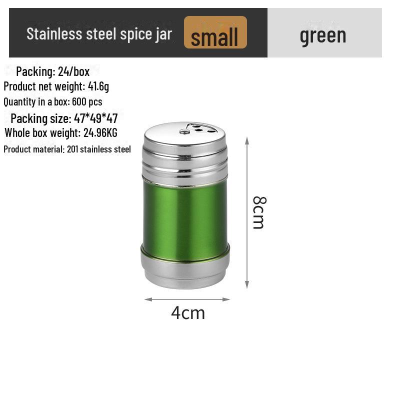 "Stainless Steel Seasoning Jar: Multi-purpose Spice Bottle for Home & BBQ"