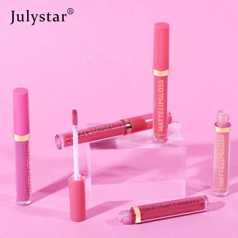 Natural Three-dimensional Non-fading Matte Lip Glaze Velvet Matte Long-lasting Non-stick Cup Lip Cheek Dual-purpose Lipstick