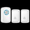Battery-Powered Wireless Doorbell for Home - Waterproof with One Transmitter and Two Receivers, No Plug-In Needed.