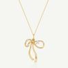 14k Point Ribbon Wave Necklace