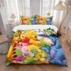 Winnie Pooh Friends Print 3Pcs Bedding Setduvet Cover With 2 Bedropillowcase Home Birthday Gift