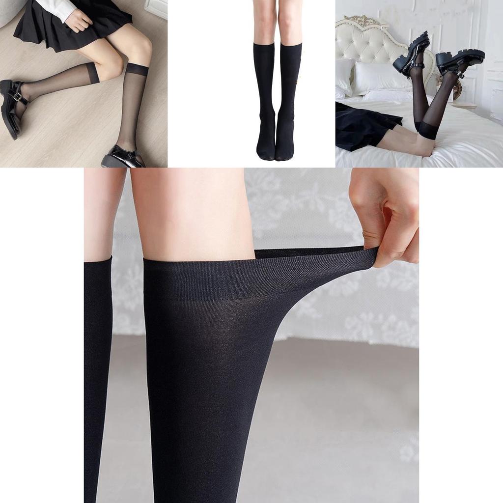 Black Velvet Over-the-knee Pressure Slimming Stockings For Women Thin Autumn And Spring Leggings