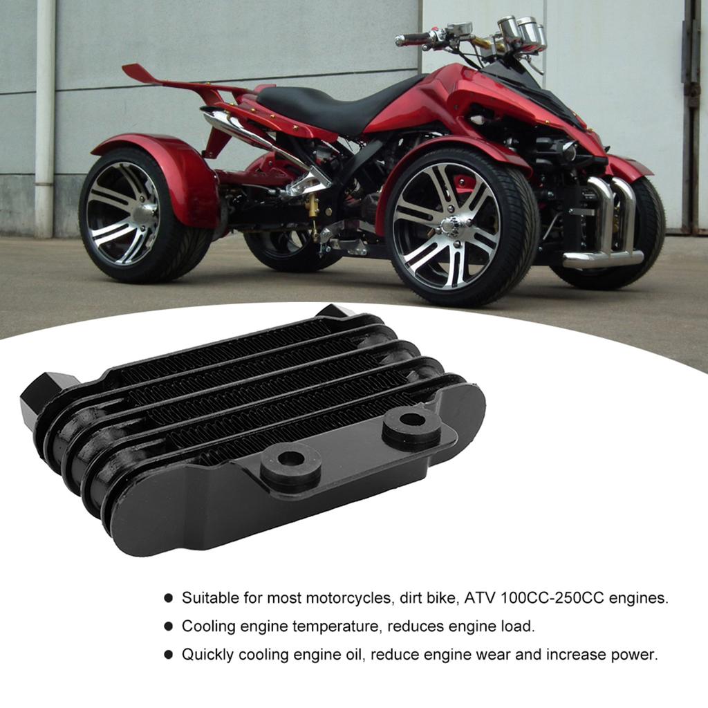 Universal Engine Oil Cooler Cooling Radiator for 100cc 250cc 65ml Motorcycle Dirt Bike ATV