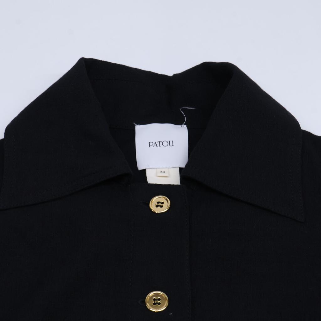 PATOU DR14201679998 Black Gold Buttons dress 34 blackUsed