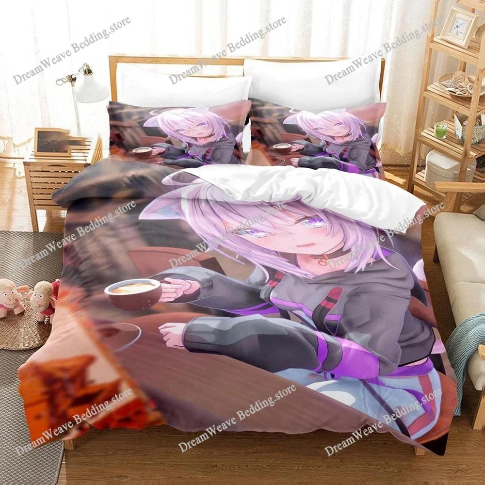 3D Printed Anime Nekomata Okayu Bedding Set Duvet Cover Bedroom Comforter Single Twin King _Size Quilt Cover Home Textiles741