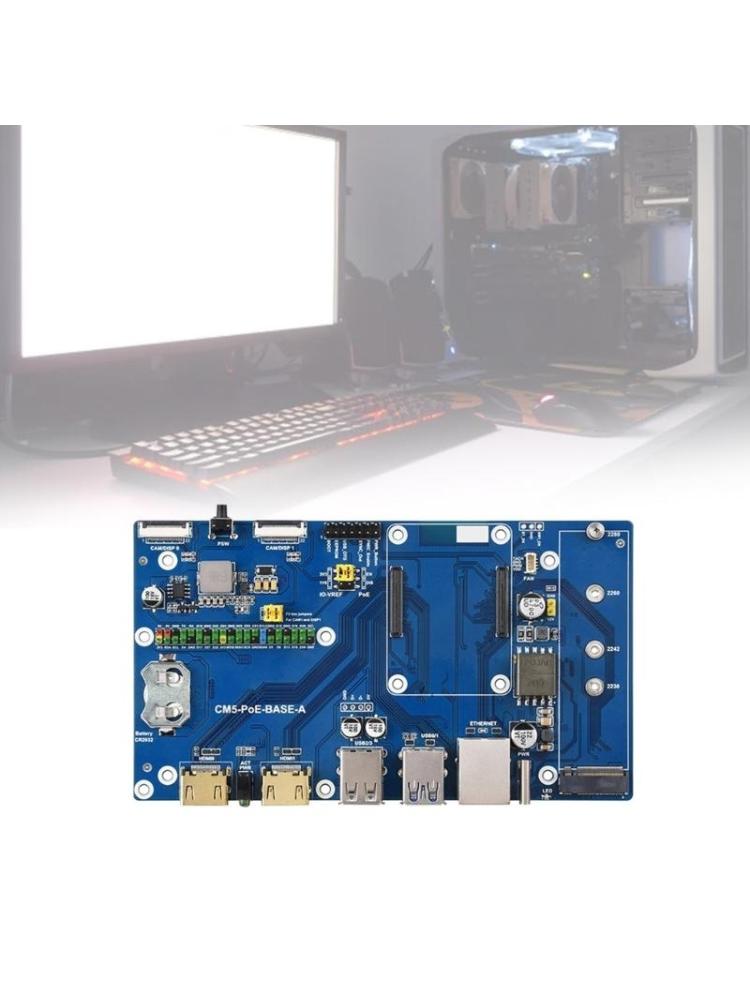 Compute Module 5 Expansion Board Supports M.2 NVMe Solid Disk and Type C Power Supply Enhances Performances