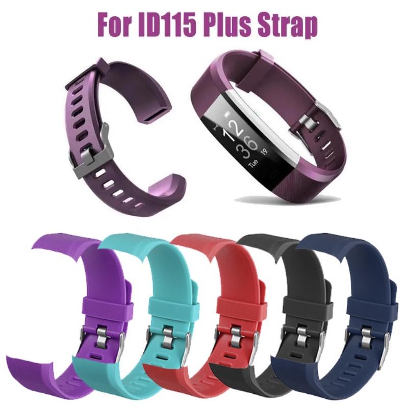 Watchband Id115 Plus Smart Watch Wrist Band Strap Replacement Bracelet Silicone