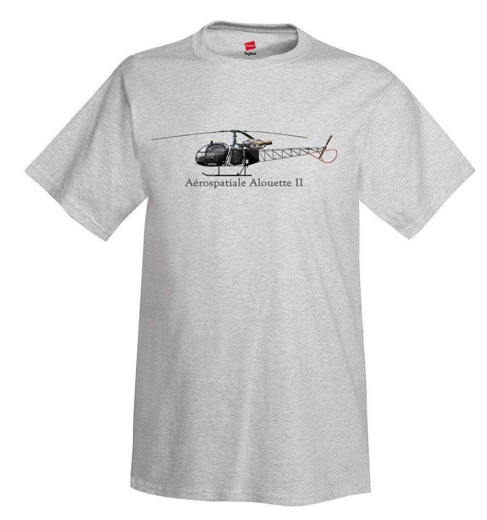 

Aérospatiale Alouette II Helicopter T-Shirt - Personalized with Your N# 2XL