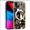 Funny Pumpkin Magnetic Case for iPhone 15/16/17 Pro Max - Transparent Full Coverage Mobile Protection