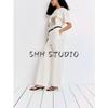 Spring New Women's Clothing French Simplicity Wind High Waist Fashion Casual Linen Blended Loose Pants 1259341