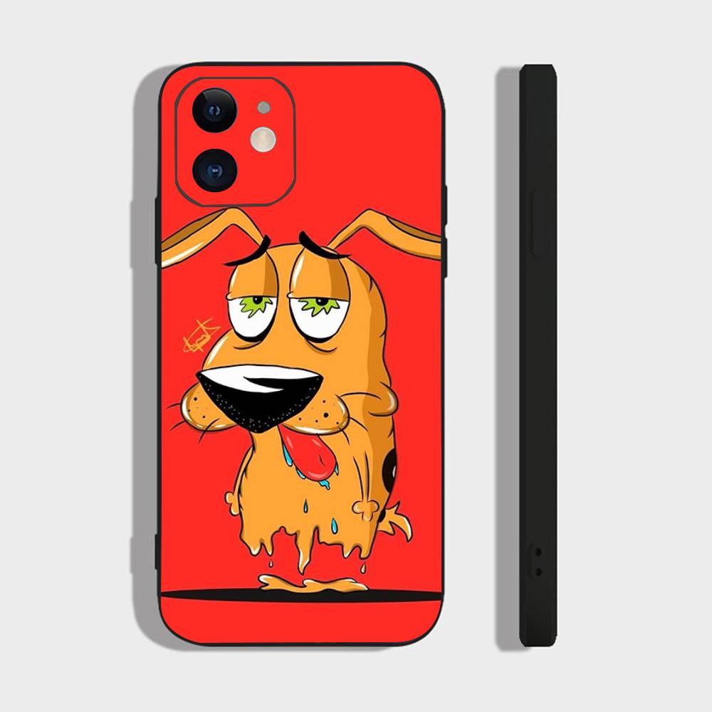

C- Court The C- Cowly Dog Phone Case For IPhone 17 Air 16 15 14 13 Pro Max 11 12 Black Silicone Cover IPHONE 16PLUS