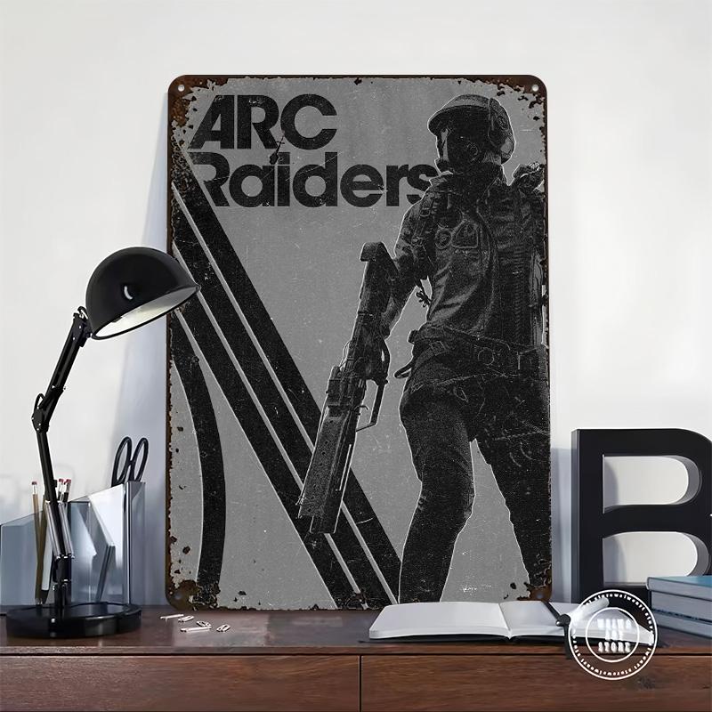 Arc Raiders Game Metal Poster Customized Wall Art Retro Vintage Tinplate Signs for Man Cave Decoration Bedroom Decorations House