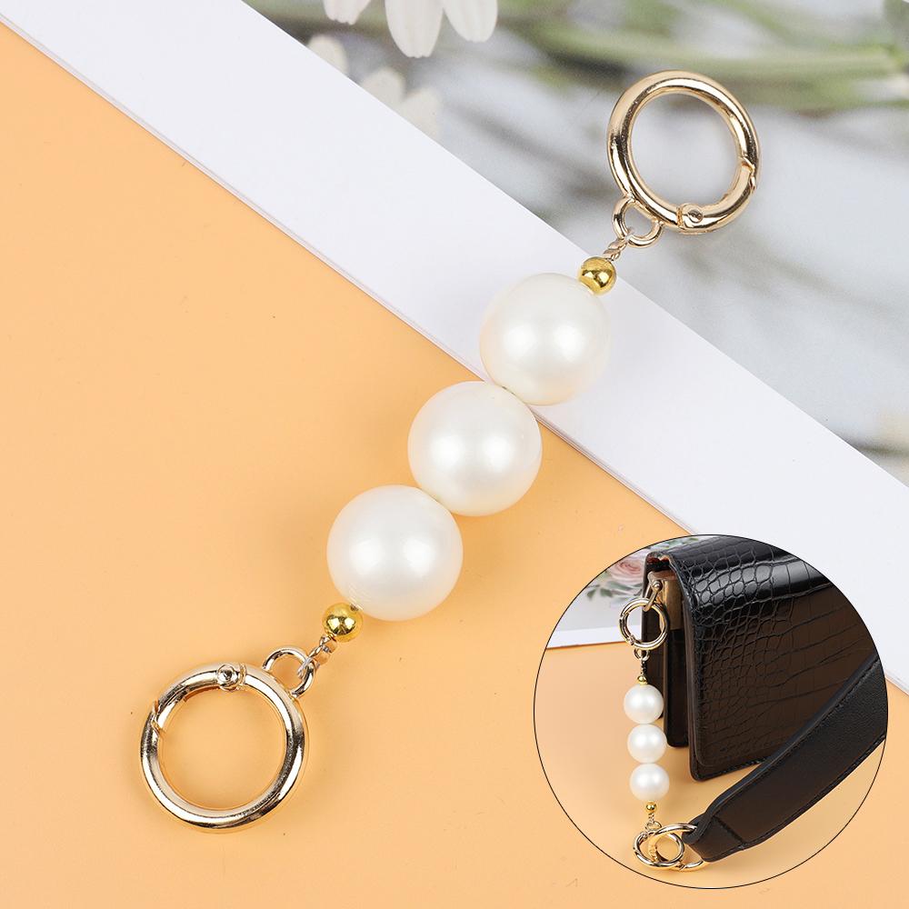 Imitate Pearl Bag Strap Extender Accessories for Handbag Purse Belt Handles Bead Chain Women Shoulder Bag DIY Replacement Straps