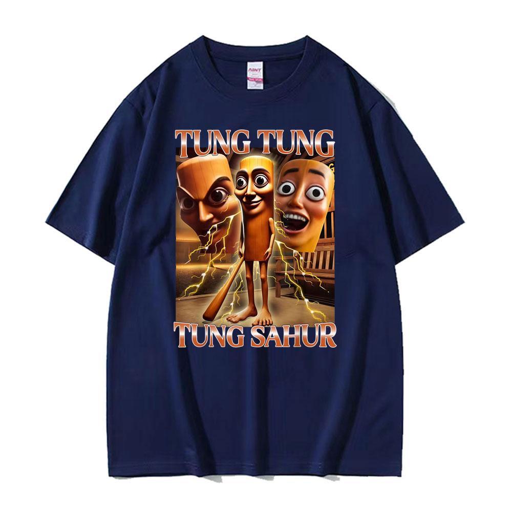 2026 Funny Tung Tung Tung Sahur Meme T Shirt Italian Brainrot New Style Tshirts Unisex Women Fashion Casual Tshirt Summer