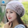 Women's Warm Wool Knitted Hat with Earmuffs - Korean Style Winter Rabbit Fur Hat