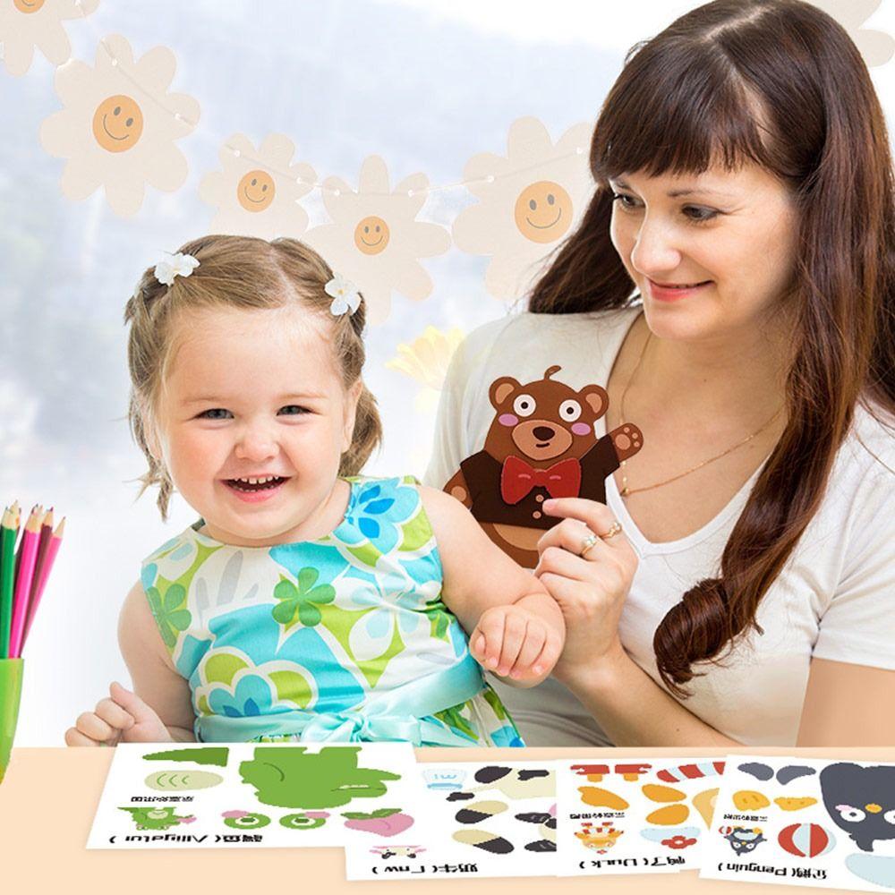 Enlightenment Children's Fun Cartoon Stickers Multicolor Early Learning Toy For Kids