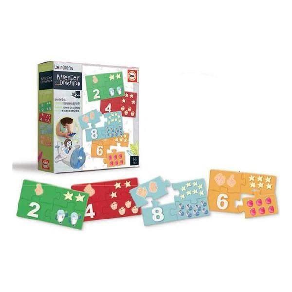 Puzzle Enfant - Educa Numéros - Couleur Noir - Âge recommandé +3 ans