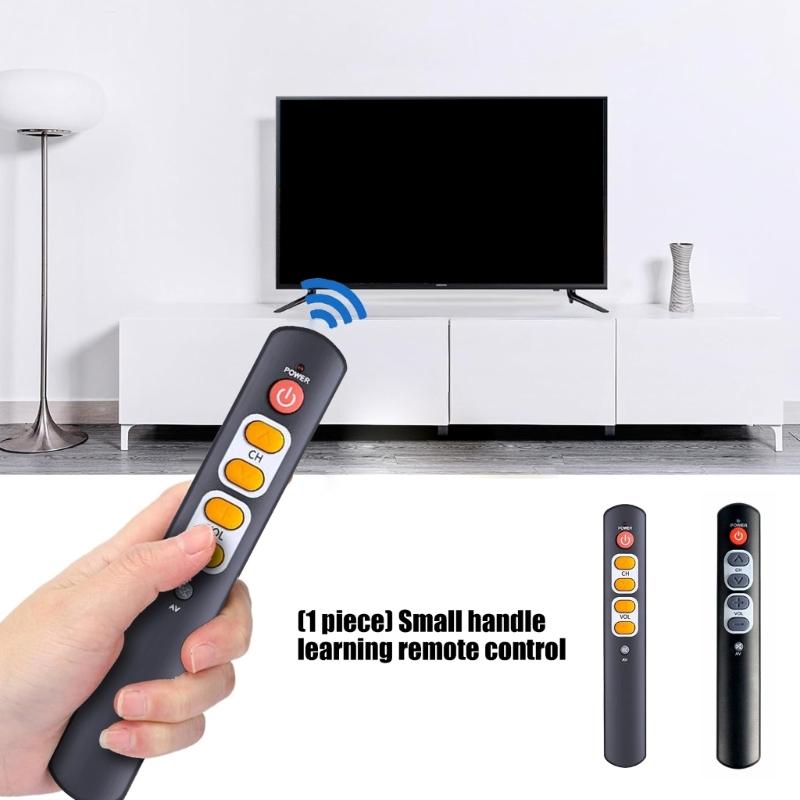 Ergonomic Learning Remote Control With 6 Large Button Intelligent Controller For Sound And Video Device Easy To Use