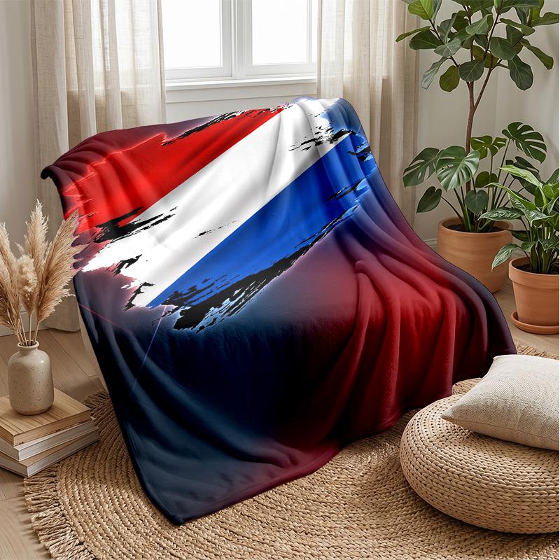 Coperta in Flanella Stampata Calda e Skin-Friendly Decorativa per Divano Letto Uso Quotidiano