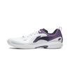 Li Ning Table Tennis Collection Mid Top Athletic Shoes Unisex White Purple APPW013-1