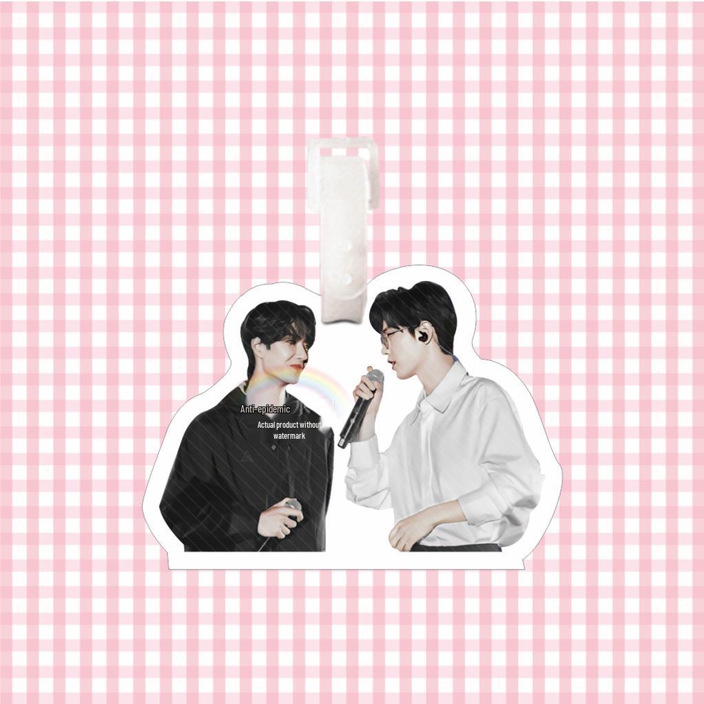 Xiao Zhan & Wang Yibo Keychain: Bojun Yixiao Luggage Tag & Backpack Charm