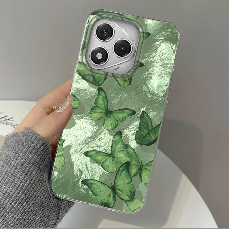 Butterfly Women Case For Samsung A56 A16 A17 S24 S25 FE Xiaomi Redmi Note 14 13 Pro 14C A5 Huawei Honor 400 200 Lite Pro iPhone 16 Shockproof Cover