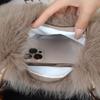 Kobiqiu Furry Wooden Bead Handbag: Trendy, Versatile, New Chinese Style for Autumn and Winter