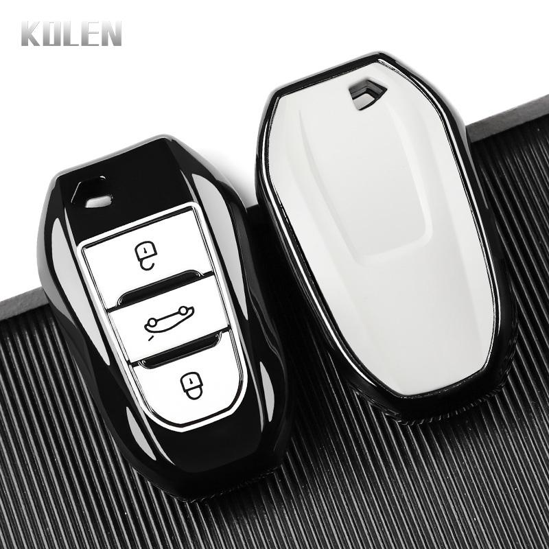 New Tpu Car Key Case Cover For Peugeot 2008 3008 4008 5008 308 408 508 Citroen C1 C2 C4 C6 C3-Xr Picasso Grand Ds3 Ds5 Protector