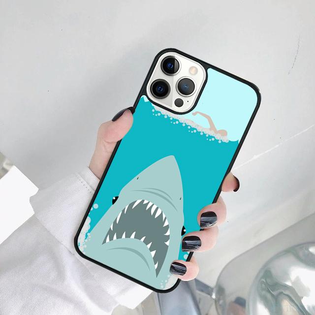 Love Shark Phone Case Cover For iPhone 17 Air 15 Pro MAX 16 Plus 14 12 11 13 coque