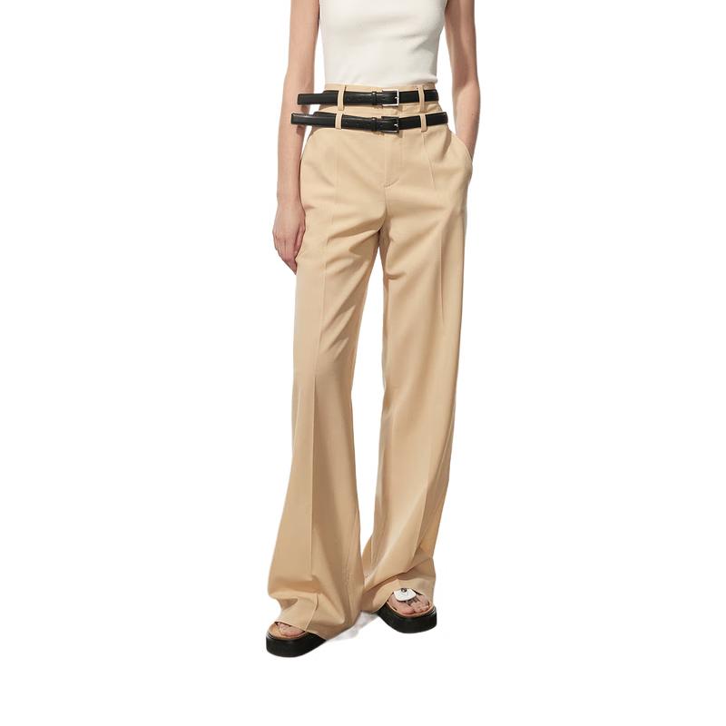 MO&Co. High-Waist Wide-Leg Trousers with Belt