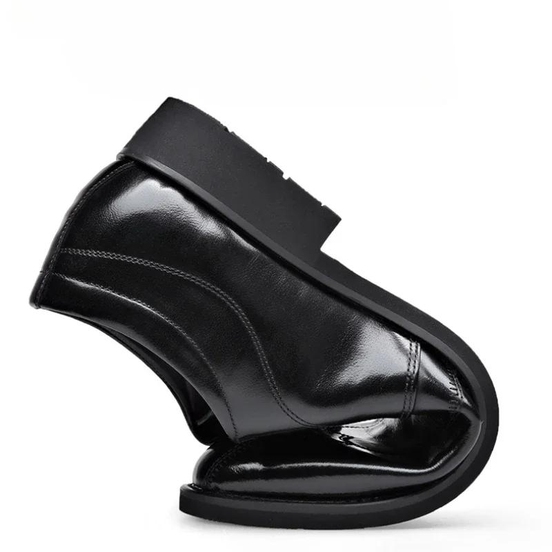 Business Men Shoes Patent Leather Man Brogues Shoes Fo Man Dress Shoe Loafers Pointed Toe Male Moccasins Plus Size Shoes for Men