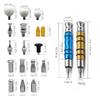 34pcs Car Body Knocking Down Pen Car Dent Professional Tap Down Pen Sheet Metal Dent Repair Leveling Pen Repair Tool