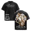 Hot Anime Frieren Beyond Journey's End Print T-shirt Men Women Tshirts Casual Cotton Clothing Retro Washed T Shirt Harajuku Tops