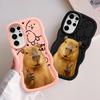 Capybara Cute Fashion Case for Samsung Galaxy S22 Ultra S25 A25 S21 S24 A26 S20 FE S23 Plus Soft Phone Cover A54 A34 A24 A36 A35