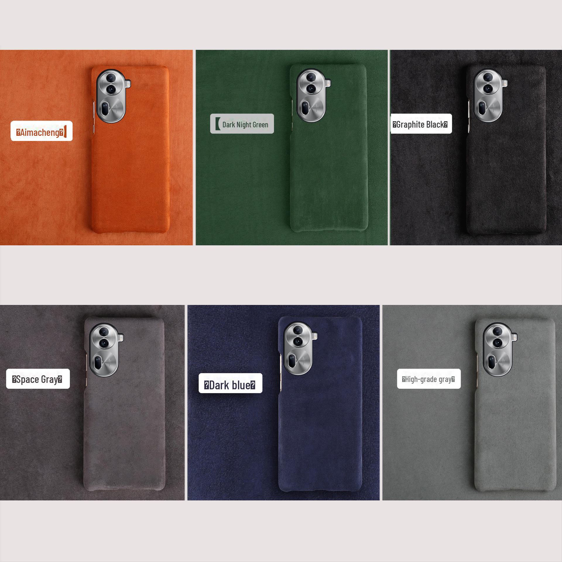 

Замшевый ультратонкий защитный чехол Half-Cover для мобильных телефонов OPPO Reno8/8Pro/Reno8Pro+ Reno4 светло-серый