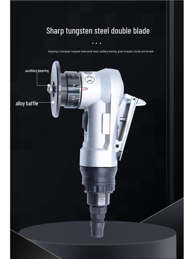 Handheld 45° Pneumatic Chamfering Tool for Metal Deburring and Grinding