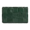 Bottega Veneta Cassette Intreccio Woven Magnetic Closure Leather Shoulder Crossbody Bag Small Men Bags Rain-Tree-Green 717587VCQ713061
