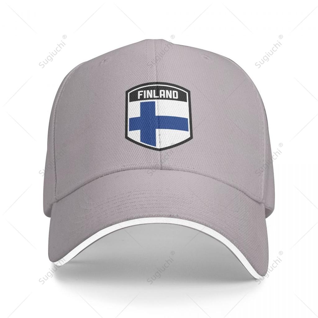 Berretto da Baseball Multifunzione Scudo Bandiera Finlandese Sandwich Unisex Sportivo Casual Cappello da Golf Pesca Outdoor