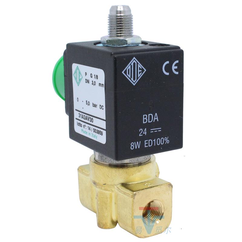 31A3AV30 Italian Brass Miniature Two-Position Three-Way Solenoid Valve