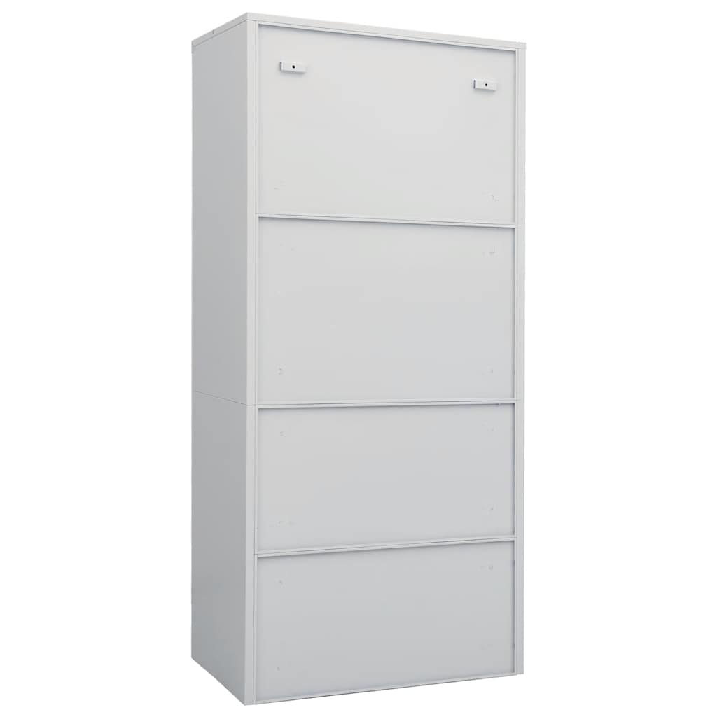 Wardrobe Light Grey 80 x 50 x 180 cm Steel