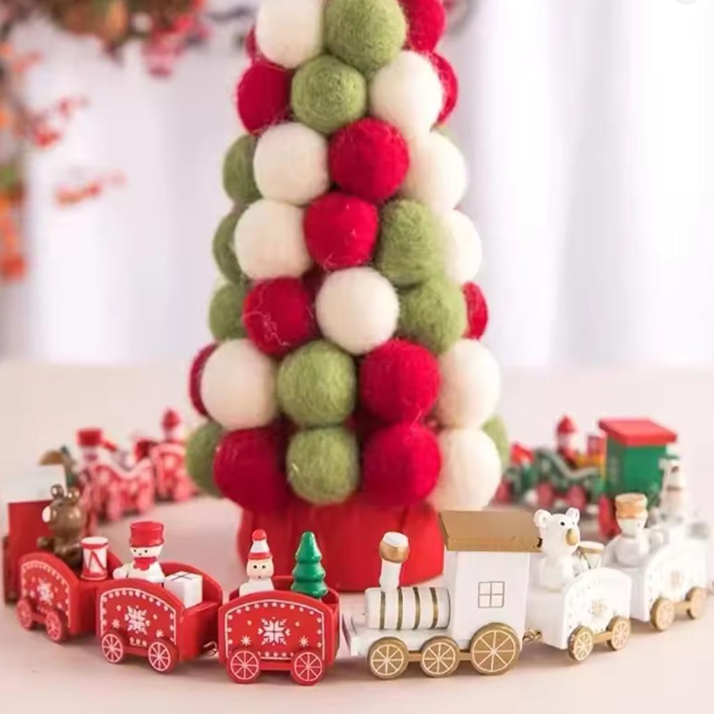 1pc-Merry Christmas Train Decorations Home Christmas Decorations New Year Decorations Christmas Cake Decorations