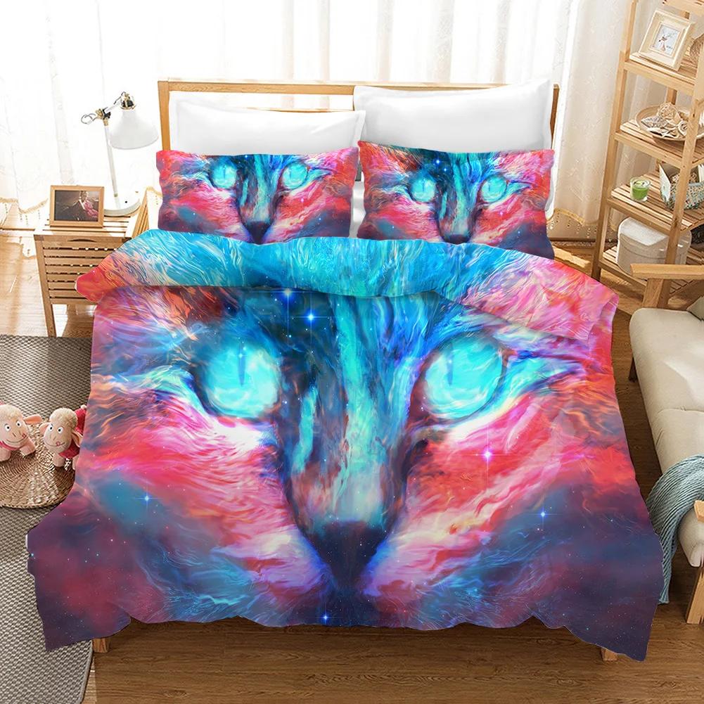 Dropship Home Textile Bedding Set Galaxy Deer  240x220 Duvet Covers Sets Luxury 100% Polyester Bed Linens Dekbedovertrek