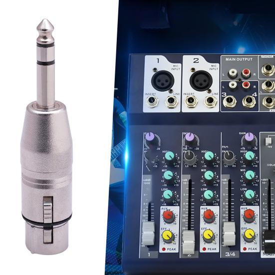 Video Plug Plug Play Anti-interference Make An Audio Cable 1/4 TRS to XLR Female Adapter Audio Cable Accessories